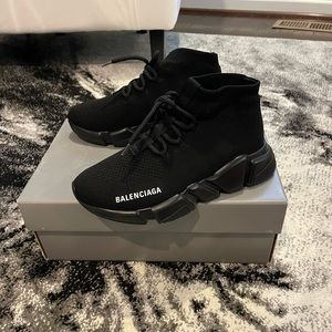 Balenciaga Lace-up Sneaker Black Women’s Size 6 / EU 36